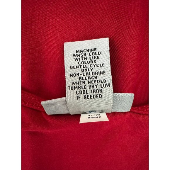 Catherines Red Sleeveless Tank Maxi Dress‎ Size 14/16W Sleeveless Soft Knit Plus - Picture 7 of 8